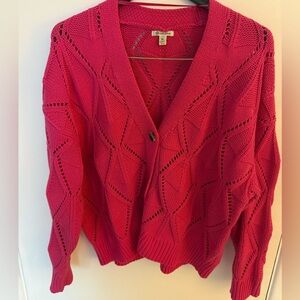 Versona Fuchsia Knit Cardigan